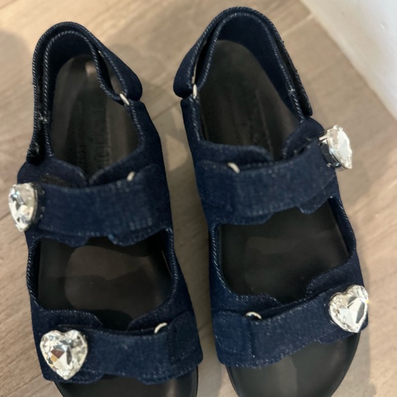 Stephanie Gottlieb x Mystique Serena Hearts Sandals Blue - Picture 3 of 4